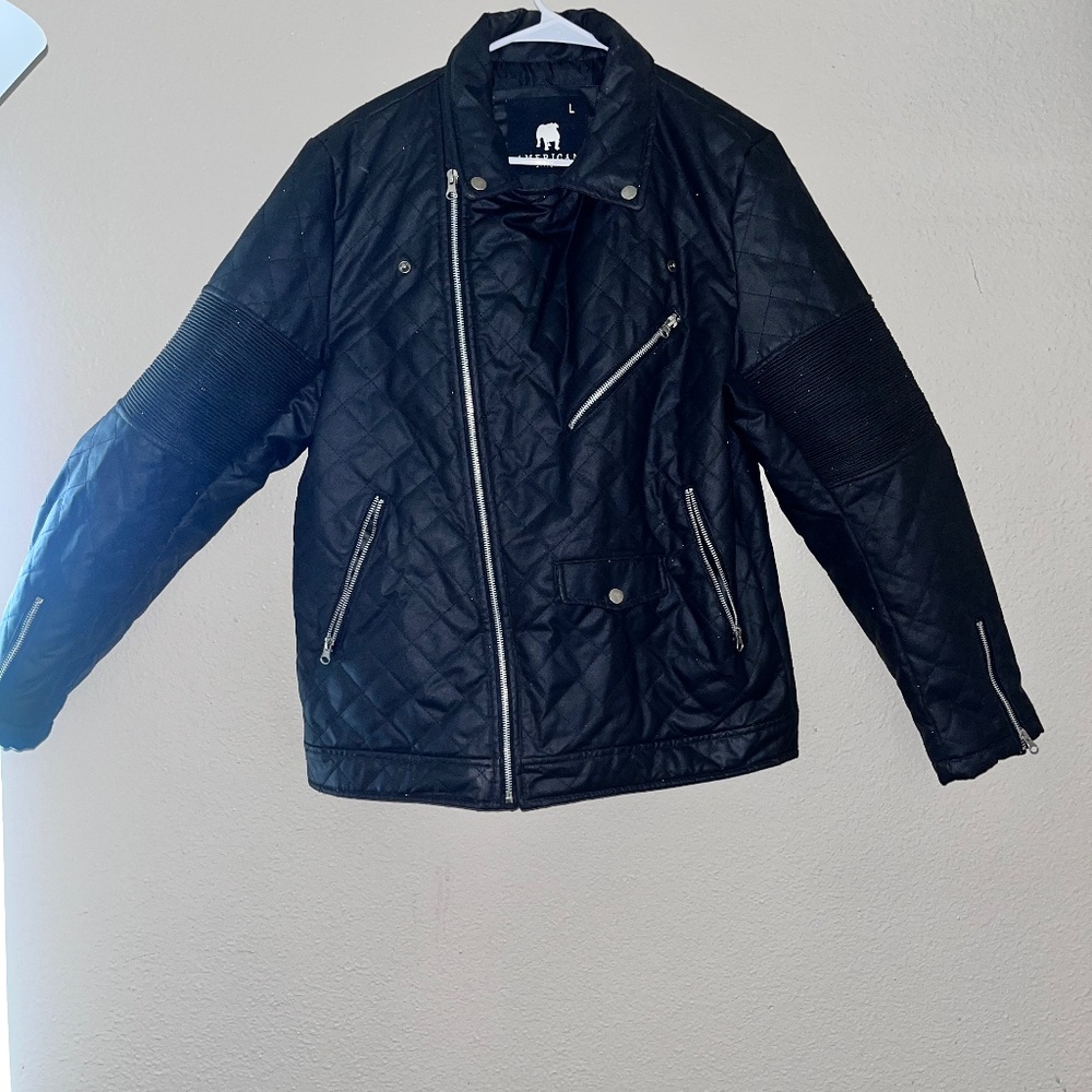 Black American Stitch Leather Jacket